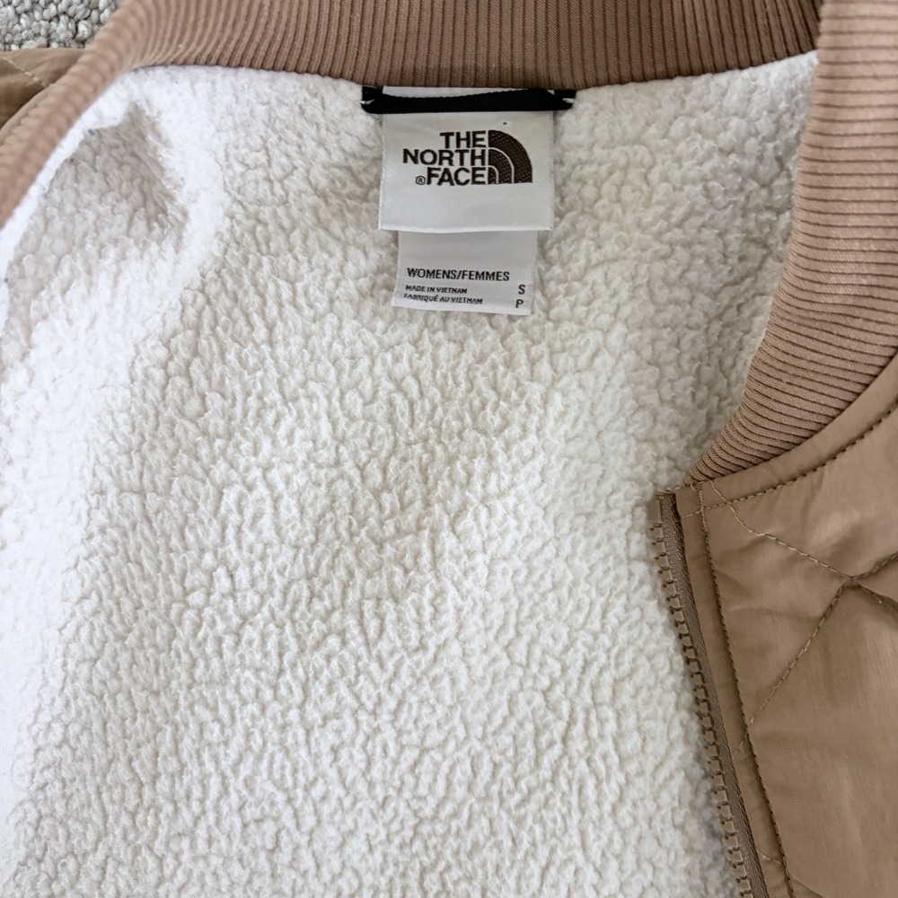 The North Face Cuchillo Parka Womens S Brown Quilted Sherpa Lined Long Coat - Picture 4 of 7